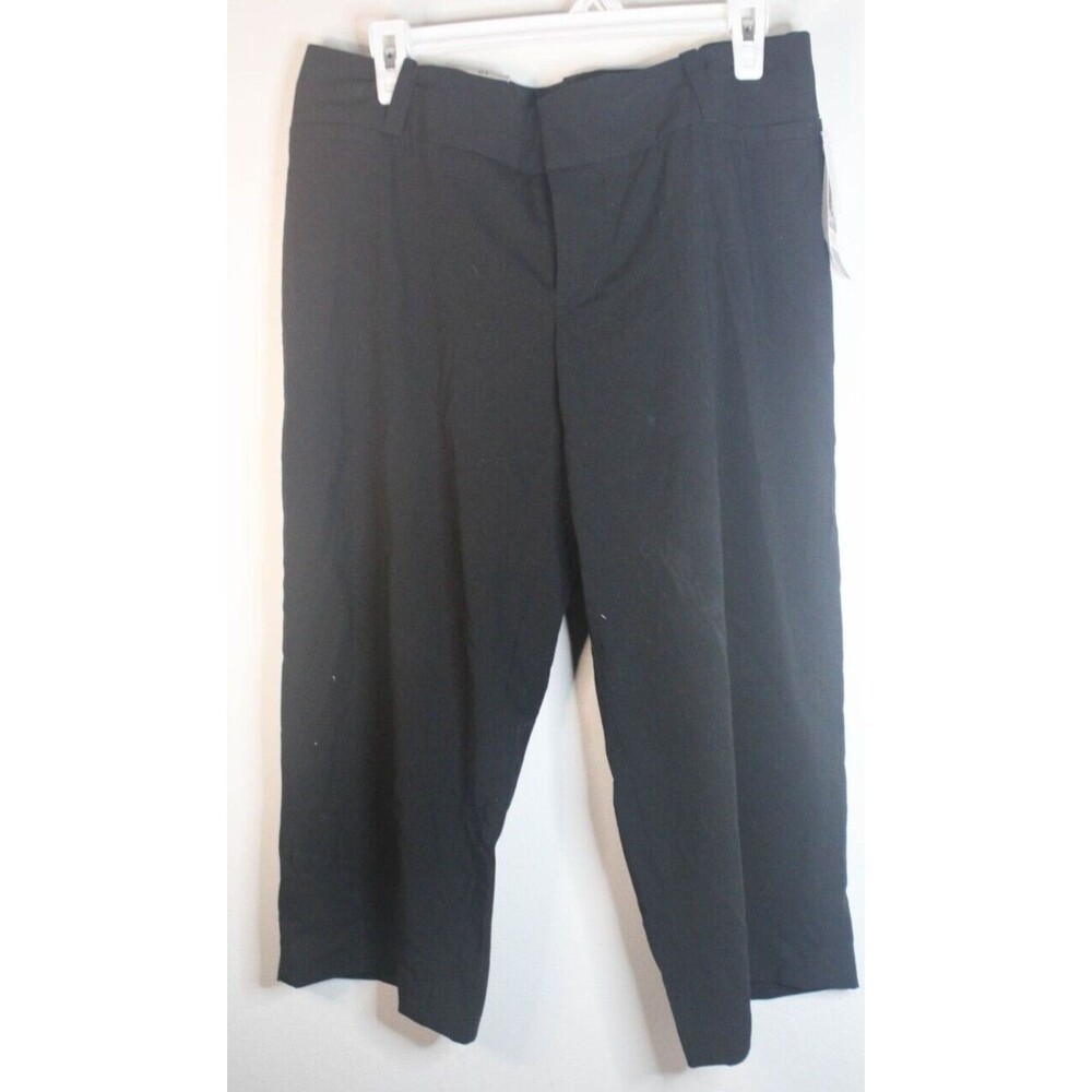 Mossimo Womens Low Rise Modern Fit Black Pants Size 10 Slim thru Hip/Thigh